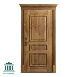 درب اتاق خواب نئو کلاسیک سه قاب چوبی کد 30955