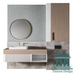 روشویی کابینتی و دیزاین حمام کد 30302