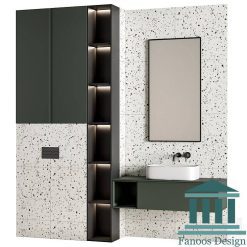 روشویی کابینتی و دیزاین حمام کد 30259