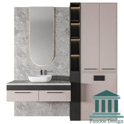 روشویی کابینتی و دیزاین حمام کد 30310
