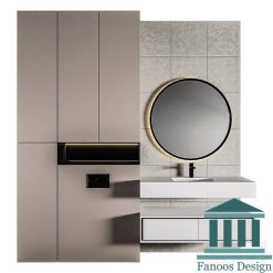 روشویی کابینتی و دیزاین حمام کد 30311