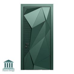 درب تمام چوب اتاق با طرح برجسته هندسی کد 30957 36 951 | فانوس دیزاین تولید کننده انواع درب اتاق ، ضد سرقت، درب ورودی و ضد آل