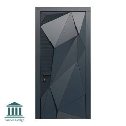 درب تمام چوب اتاق با طرح برجسته هندسی کد 30957 35 952 | فانوس دیزاین تولید کننده انواع درب اتاق ، ضد سرقت، درب ورودی و ضد آل