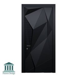 درب تمام چوب اتاق با طرح برجسته هندسی کد 30957 21 966 | فانوس دیزاین تولید کننده انواع درب اتاق ، ضد سرقت، درب ورودی و ضد آل