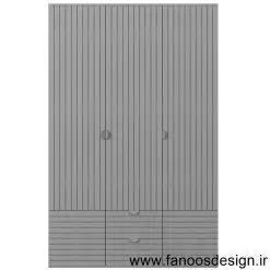 کمد دیواری نئو کلاسیک با رنگ پوششی کد 0128