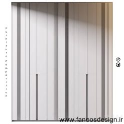 کمد دیواری ریلی کد 013