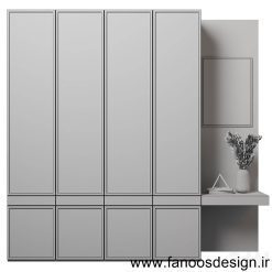 کمد دیواری هایگلاس مدرن کد 30969 5 کمد دیواری هایگلاس مدرن کد 30969