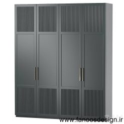 کمد دیواری طوسی مدرن کد 30968