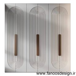 کمد دیواری سفید کد 30967