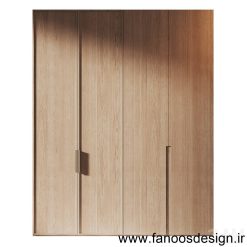کمد دیواری روکش چوب کد 30966