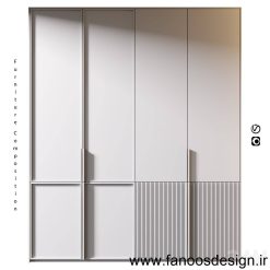 کمد دیواری مدرن رنگ پلی اورتان کد 30960