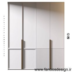 کمد دیواری مدرن رنگ پلی اورتان کد 30960