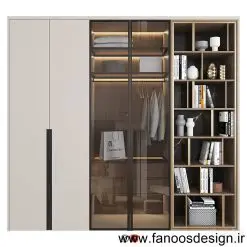 کمد دیواری ویترین خور کد 31035