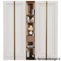 کمد دیواری رویه pvc کد 0109