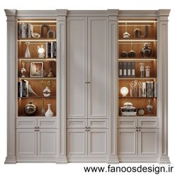 کمد دیواری کلاسیک لوکس کد 31044