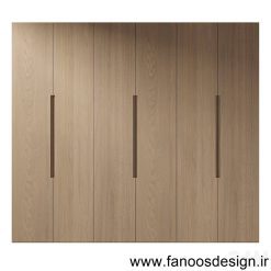 کمد دیواری ام دی اف روکش چوب کد 076