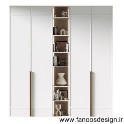 کمد دیواری هایگلاس کشو دار کد 0107