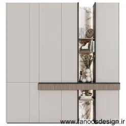 کمد دیواری ام دی اف کد 063