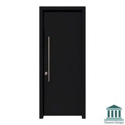 درب ساده ورودی واحد مسکونی شیشه خور کد 30594