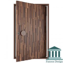 درب پیوت تمام چوب روستیک کد 30513