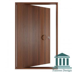 درب پیوت روکش راش شیاری مدرن کد 30515