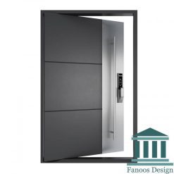 درب لولا پاشنه ای استیل خور مدرن کد 30520