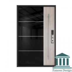 درب لولا پاشنه ای رنگ پولیشی استیل خور مدرن کد 30521