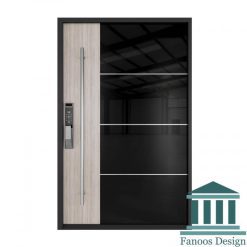 درب لولا پاشنه ای رنگ پولیشی استیل خور مدرن کد 30521