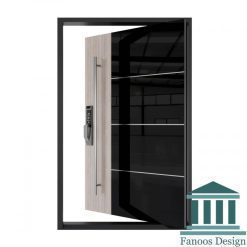 درب لولا پاشنه ای رنگ پولیشی استیل خور مدرن کد 30521