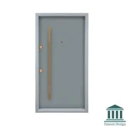 درب ضد سرقت طوسی رنگ پوششی CNC کد 30426