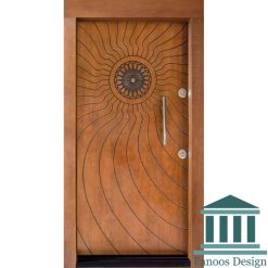 درب ضد سرقت روکش راش CNC کد 30420