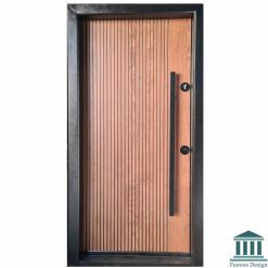 درب ضد سرقت مدرن روکش گردو کد 30413