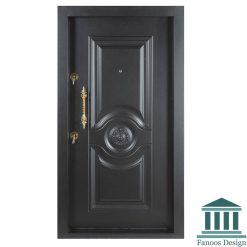 درب ضدسرقت مدرن طوسی برجسته با رنگ پوششی کد 30468