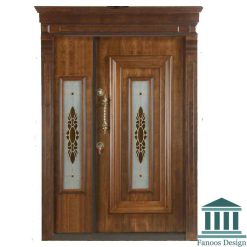 درب ضدسرقت دوقاب برجسته یک و نیم لنگه کد 30473