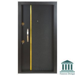 درب ضدسرقت مدرن طوسی طلایی با رنگ پوششی کد 30463