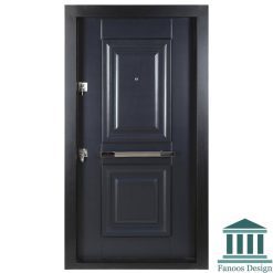 درب ضدسرقت مدرن طوسی برجسته با رنگ پوششی کد 30461