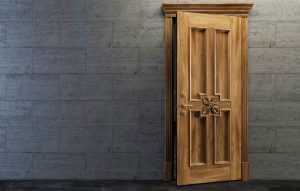 درب اتاق چوبی