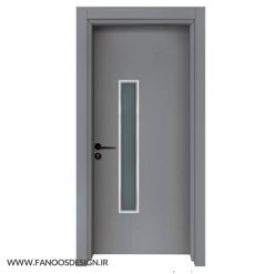 درب پلی وود قاب شیشه ای کد 50043