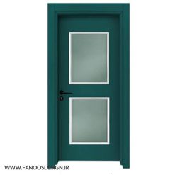درب پلی وود قاب شیشه ای کد 50042