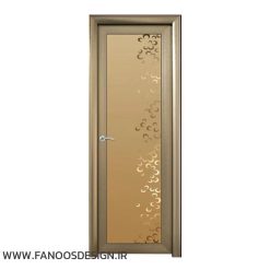 درب شیشه ای آلومینیومی کد 20018