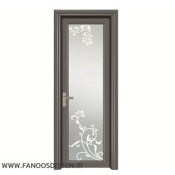 درب آلومینیومی شیشه ای لوکس کد 20021