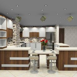 کابینت ام دی اف آشپزخانه لاکچری کد 7611