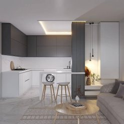 کابینت ام دی اف آشپزخانه با رنگ عالی کد 7377