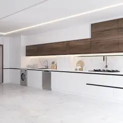 کابینت ام دی اف آشپزخانه قهوه ای و سفید کد 7370 6 cabinet fanoosdesign.ir 5684 1 | فانوس دیزاین تولید کننده انواع درب اتاق ، ضد سرقت، درب ورودی و ضد آل