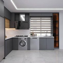 کابینت MDF مجلل برای آشپزخانه شیک کد 7181