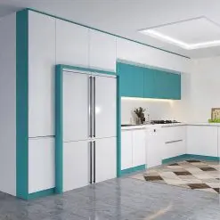 کابینت ام دی اف سفید و آبی کد 7104 7 cabinet fanoosdesign.ir 6794 | فانوس دیزاین تولید کننده انواع درب اتاق ، ضد سرقت، درب ورودی و ضد آل