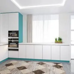 کابینت ام دی اف سفید و آبی کد 7104 5 cabinet fanoosdesign.ir 6796 | فانوس دیزاین تولید کننده انواع درب اتاق ، ضد سرقت، درب ورودی و ضد آل