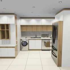 کابینت ام دی اف سفید و کرم کد 7094