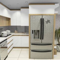 کابینت ام دی اف سفید و کرم کد 7094 7 cabinet fanoosdesign.ir 6847 | فانوس دیزاین تولید کننده انواع درب اتاق ، ضد سرقت، درب ورودی و ضد آل