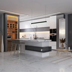 کابینت سفید لوکس کد 7045